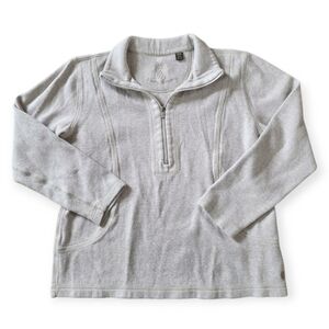 Tommy Bahama Quarter-Zip Pullover Sweatshirt, Beige - Size Medium